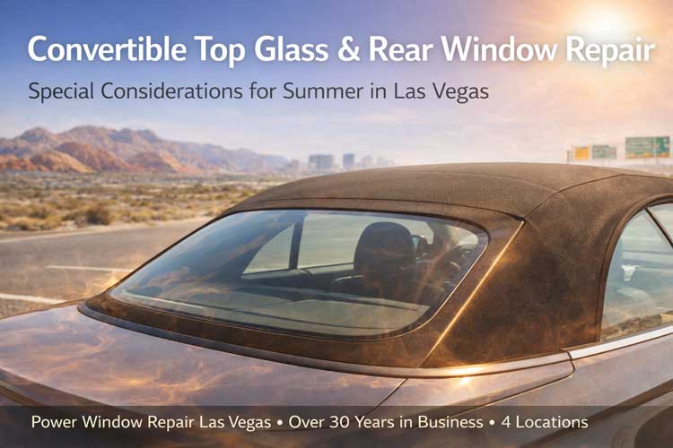 Convertible Top Glass & Rear Window Repair