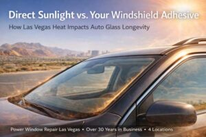 The Impact of Direct Sunlight on Auto Glass Adhesive Longevity in Las Vegas Heat